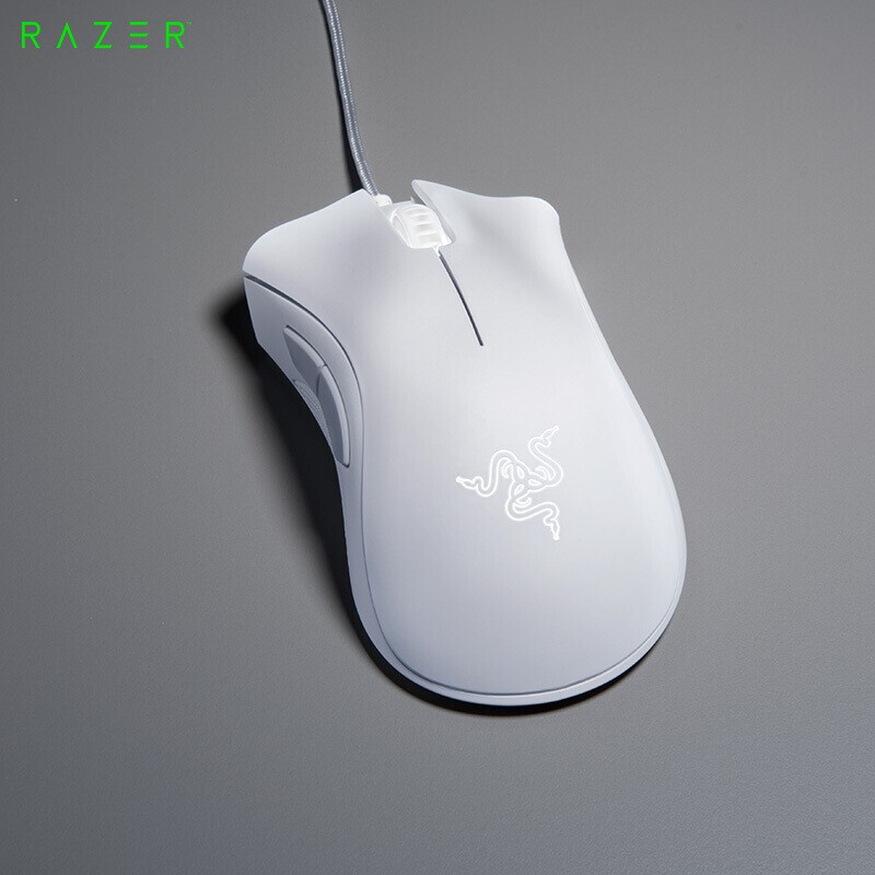 Razer雷蛇2021新款煉獄蝰蛇標準版電競游戲 鼠標有線人體工學機械煉獄電腦LOL CF送男友禮物 【2021新款】煉獄蝰蛇標準版-白色