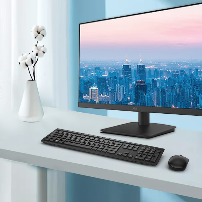 戴爾（DELL）KM636 無(wú)線鍵盤鼠標(biāo) 辦公鍵鼠套裝 全尺寸鍵盤 標(biāo)準(zhǔn)104鍵 多媒體組合鍵盤 長(zhǎng)效續(xù)航（黑色）