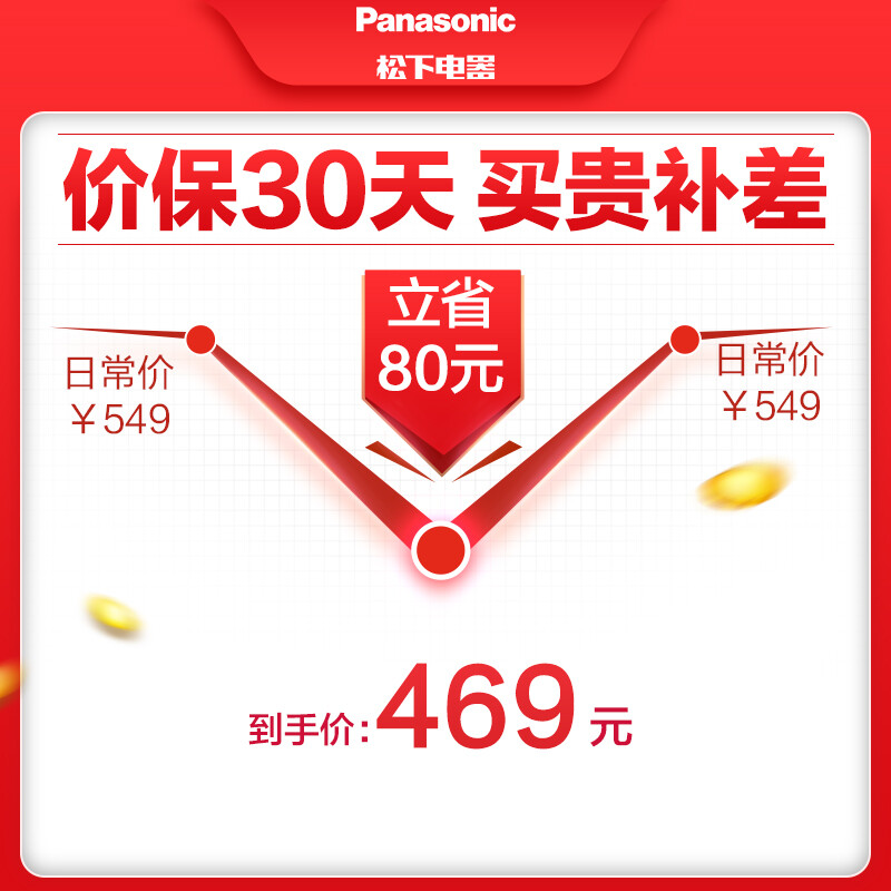 松下（Panasonic）4.8L电饭煲 电饭锅 3-6人 备长炭厚锅 智能烹饪 可预约 SR-DC186-N