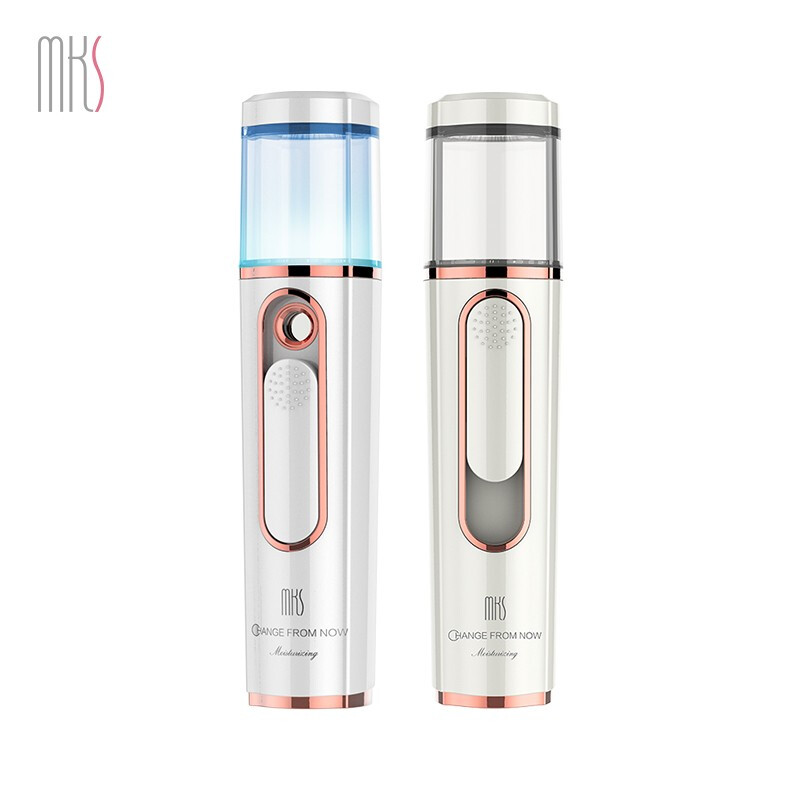 美克斯（MKS）纳米喷雾补水仪冷喷雾器家用 30ml大水箱 自带充电宝功能 NV8088月光白