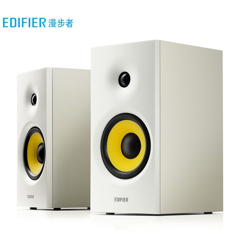 漫步者（EDIFIER）R1080BT 2.0声道 电脑音箱 多媒体音箱 蓝牙音箱 木质音响 白色