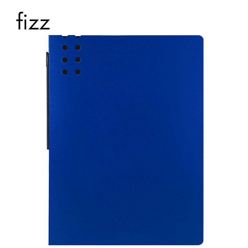 飞兹(fizz)A4加厚长押夹文件夹板/立体背条文件夹/办公用品资料夹/学生试卷收纳夹 深蓝FZ101023