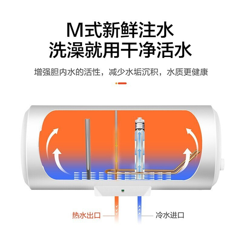%title插图%num 海尔出品 电热水器速热储水式 40升/50升/60升专利防电墙恒温即热式 统.帅品牌 8年质保 A3系列 60升