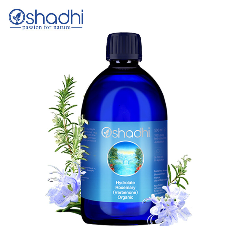 德國O家（Oshadhi）馬鞭草酮迷迭香純露500ml（馬迷純露 黑頭肌爽膚水 濕敷水 護膚化妝水 清潔收毛孔 噴霧）