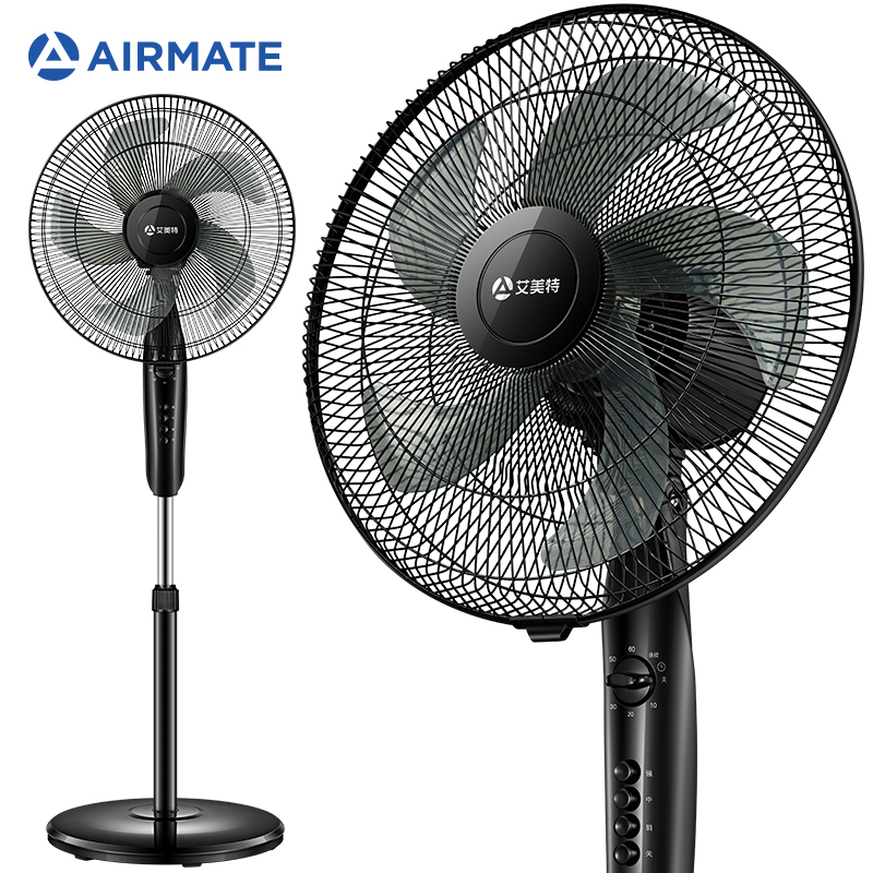 艾美特（Airmate）五叶大风量落地扇/立式通风家用节能电风扇/定时风扇 CS35-X27