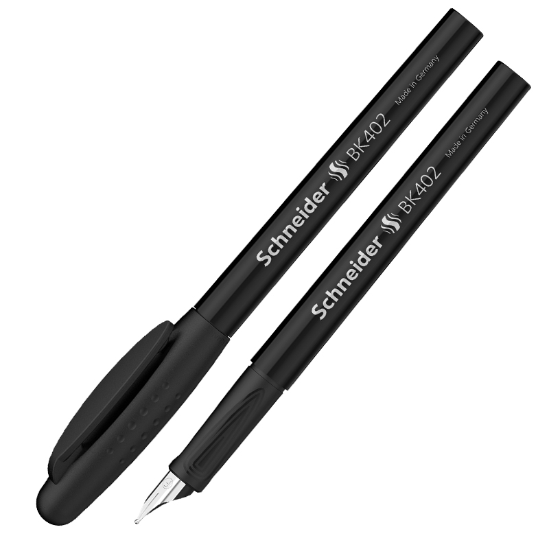 德国施耐德（Schneider）钢笔学生成人练字笔男女三年级办公专用签字笔进口墨水笔F尖BK402黑色