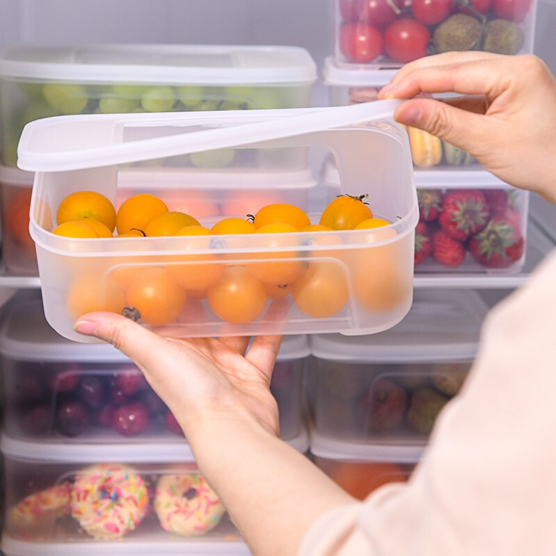 禧天龙保鲜盒饭盒冰箱收纳盒塑料保鲜盒储物盒两个装组合 密封盒生鲜蔬菜水果冷藏冷冻盒 1.8L