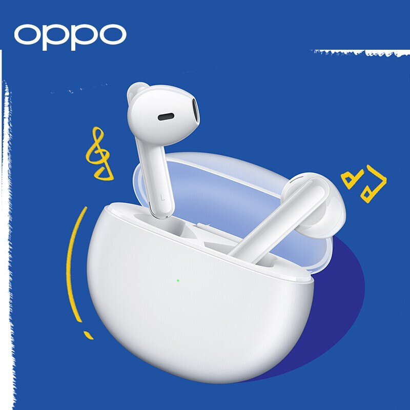 OPPO Enco Air 真無線藍(lán)牙耳機(jī)free 半入耳式 encoair w31刺客伍六七定制版 被表「白」 官方標(biāo)配