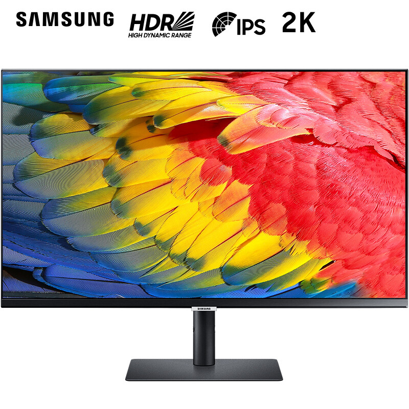 三星（SAMSUNG）23.8英寸 2K IPS FreeSync HDR10 Type-c 65w 可壁挂 旋转升降 电脑显示器（S24A600UCC）