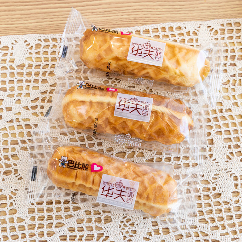 巴比熊面包 夹心吐奶酪乳酸华夫棒早餐纯芝士三明治面包散装面包 华夫