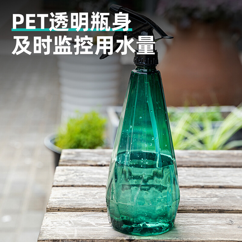 得力（deli）喷水壶喷雾器 家用园林园艺植物浇花喷水壶洒水壶酒精消毒喷壶 水柱/雾状手压式透明DL581005