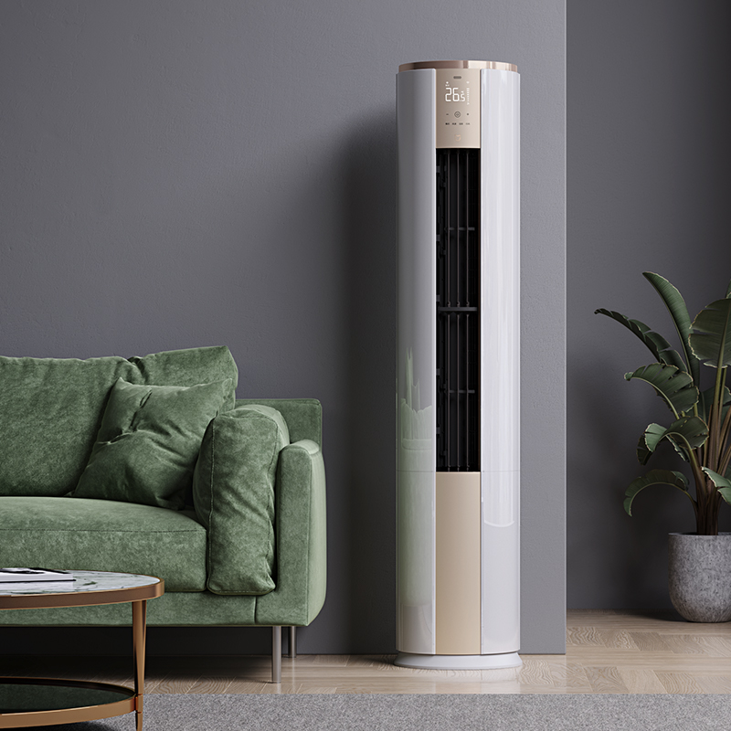 米家 小米空调 3匹 新一级能效 变频冷暖 自然风 智能互联 客厅圆柱空调立式柜机 鎏金版 KFR-72LW/D1A1