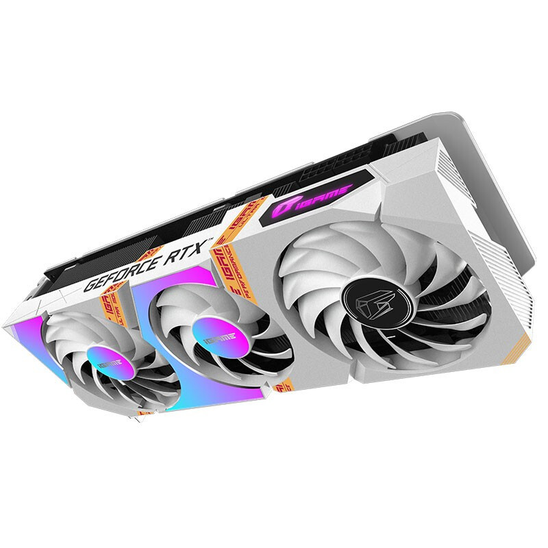 七彩虹（Colorful）iGame GeForce RTX 3060 Ti Ultra W OC 8G LHR 1770MHz 电竞游戏光追设计专业白色显卡