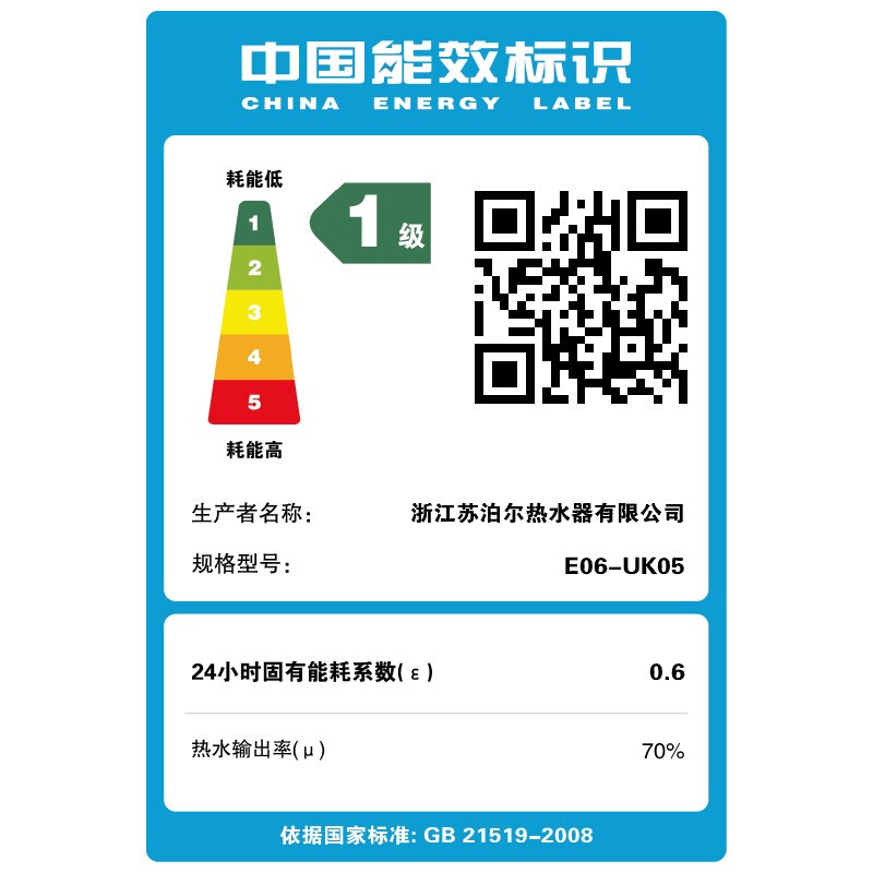 苏泊尔（SUPOR）一级能效 6.8升迷你电热水器小厨宝 厨房热水器速热式上出水 1650W家用储水式热水宝E06-UK05