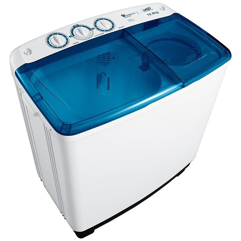 【百亿补贴】小天鹅10公斤大容量 双桶双缸洗衣机半自动 强劲动力TP100VS908
