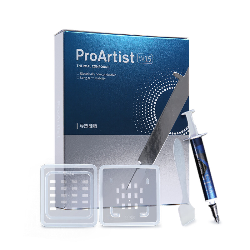 雅浚?ProArtist W15硅脂 附送易涂工具 (2g装/散热膏/导热硅脂/适用CPU显卡/笔记本电脑硅胶）