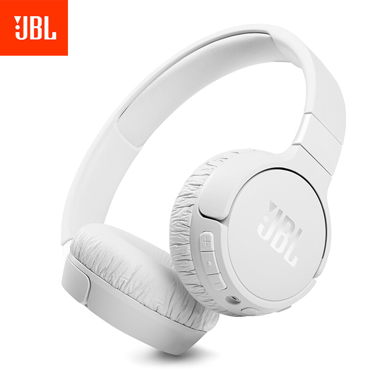 JBL TUNE660NC 头戴式无线降噪耳机 无线蓝牙耳机 运动耳机 音乐耳机 通用苹果华为小米手机 珍珠白