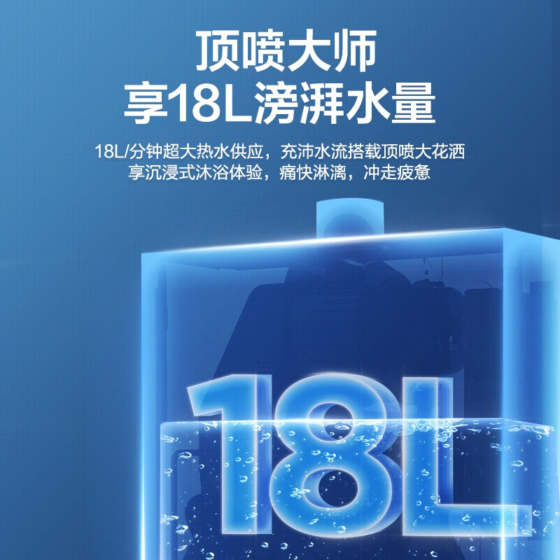 海尔（Haier）18升双增压零冷水燃气热水器天然气 WIFI云定制服务 节能大水量家用  JSQ34-18JX3(12T)U1