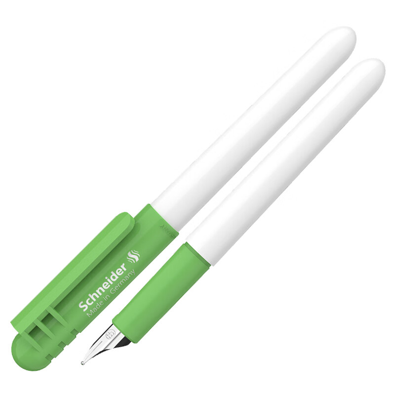 德国施耐德（Schneider）小学生钢笔初学者儿童练字笔可爱糖果色进口特细EF尖BK401绿色