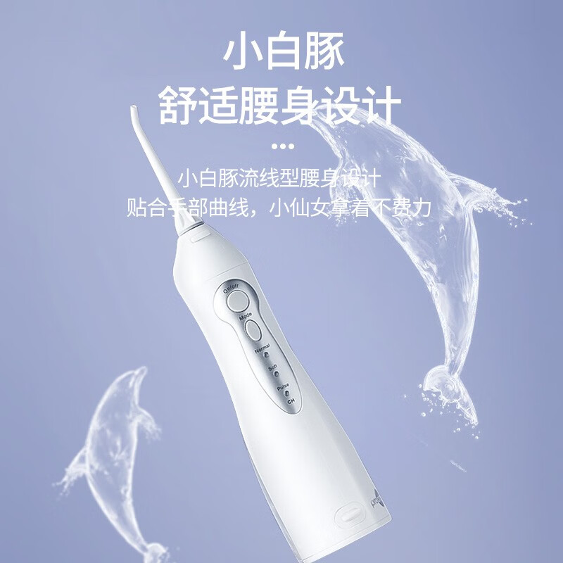 博皓（prooral）冲牙器/洗牙器/水牙线/洁牙器 便携式设计 5002 晨曦粉 USB版