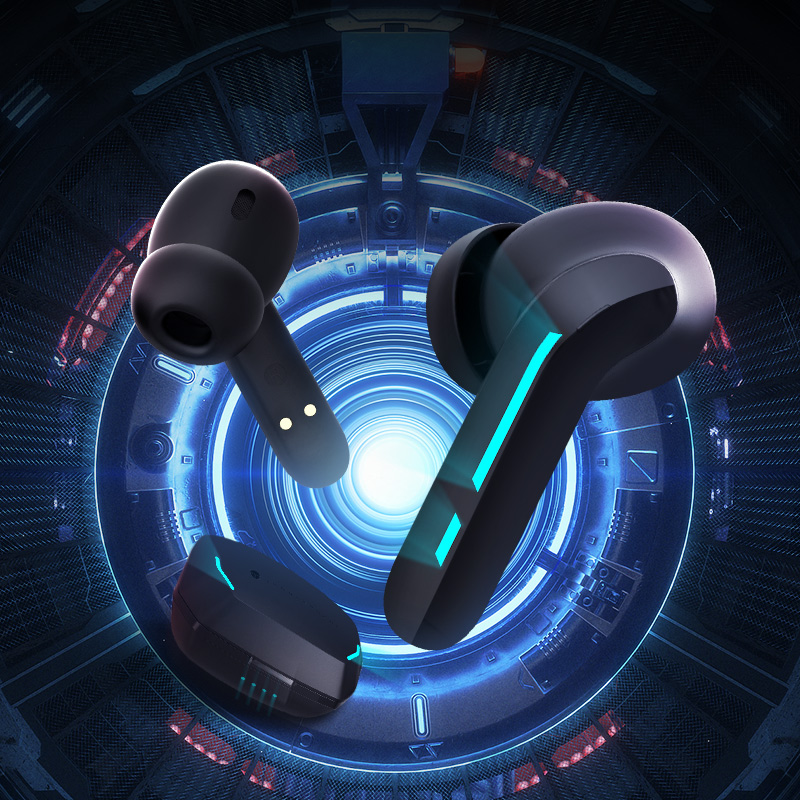 雷神（ThundeRobot）灵鸢TWS真无线游戏耳机HL05 入耳式 游戏音乐运动耳麦 苹果华为小米 OPPO手机 黑色