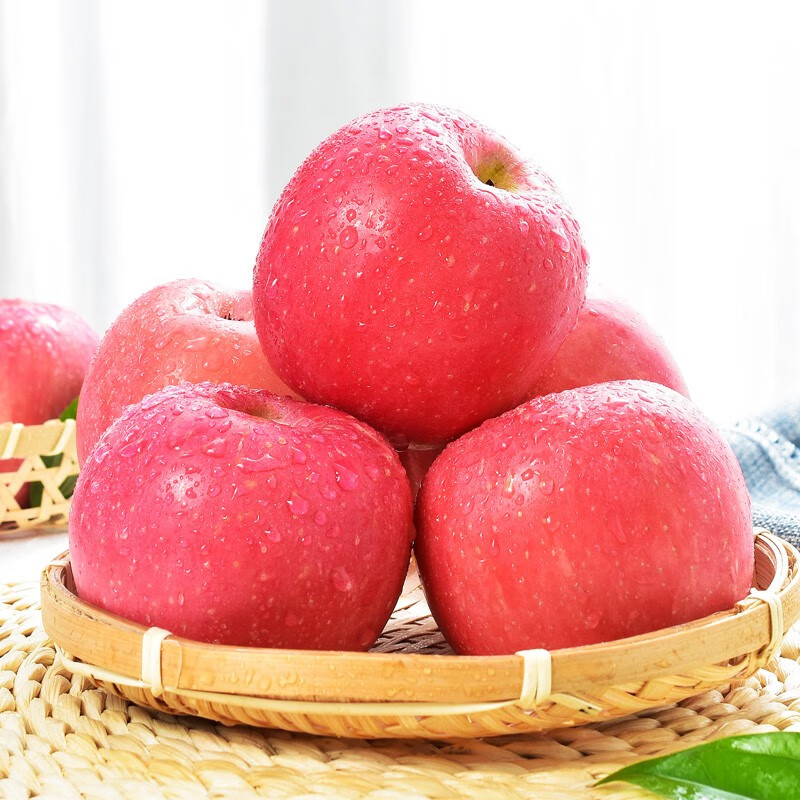 山东烟台红富士苹果水果礼盒整箱新鲜年货礼盒 产地直发 5斤净重80-85mm 一级大果