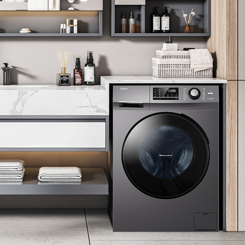 海尔（Haier）洗衣机全自动滚筒 10公斤大容量 BLDC变频 除菌除螨 羽绒洗新衣洗Mate2S