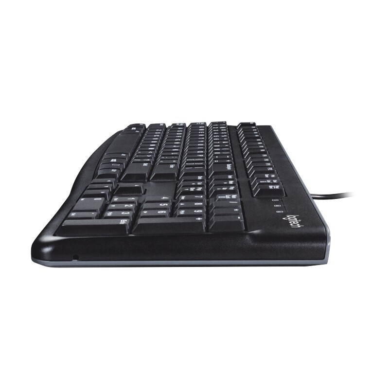 罗技（Logitech）K120有线键盘 办公键盘 USB口电脑台式机笔记本家用键盘 全尺寸键盘 黑色