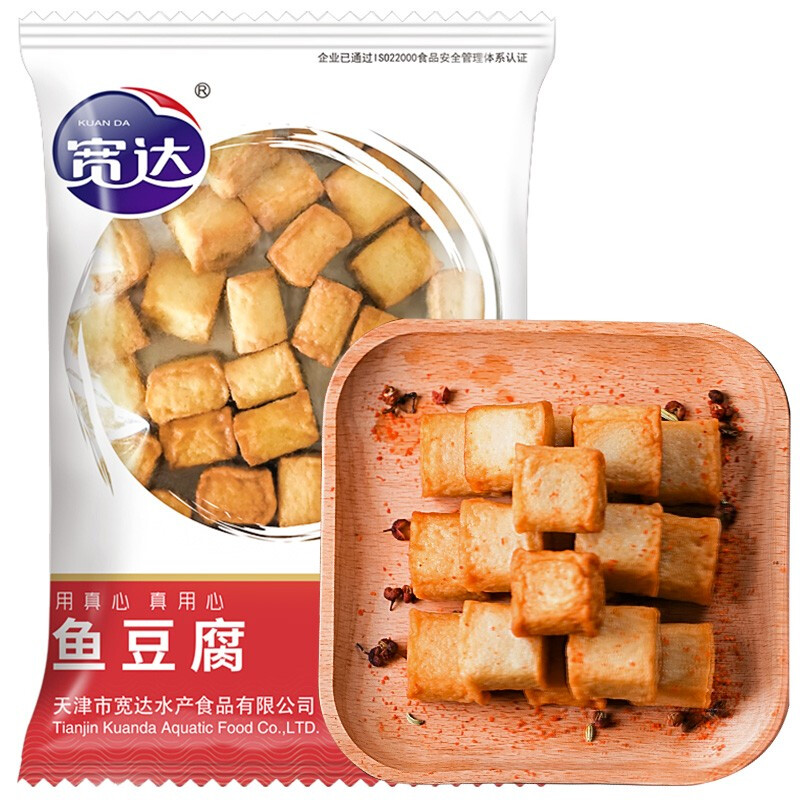 寬達(dá) 魚豆腐 300g 火鍋食材魚糜含量≥40%關(guān)東煮火鍋丸子