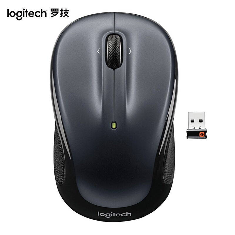 羅技（Logitech）M325無(wú)線鼠標(biāo) 筆記本電腦臺(tái)式機(jī)USB便攜鼠標(biāo) 辦公鼠標(biāo) 帶優(yōu)聯(lián) 灰色