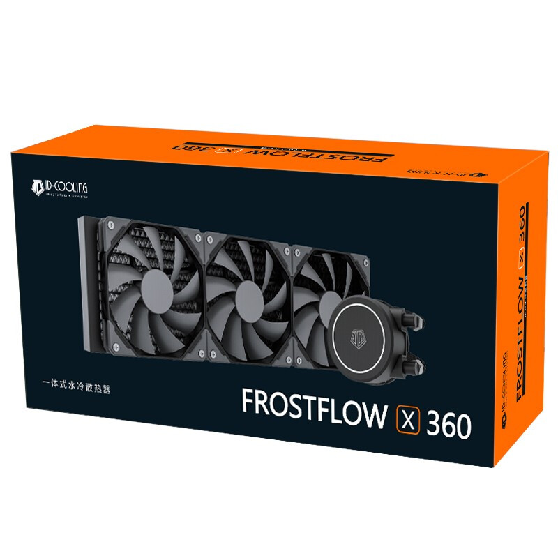 ID-COOLING FROSTFLOW X 360 高效能反光污染一体式水冷散热器 360冷排多平台扣具