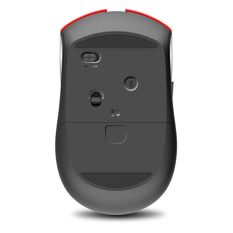 雷柏（Rapoo） 7200M 鼠标 无线蓝牙鼠标 办公鼠标 静音鼠标 便携鼠标 人体工程学 笔记本鼠标 红色