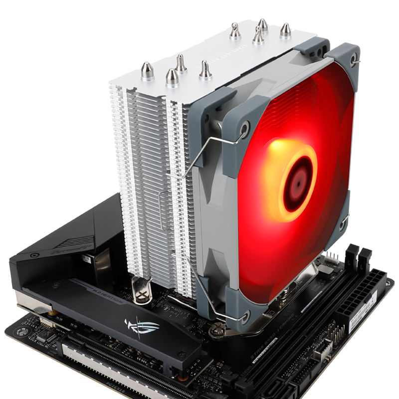 利民（Thermalright）AS120RGB 刺灵 CPU风冷散热器 双平台 支持AM4 4热管RGB 风扇12CM风扇 TF7硅脂