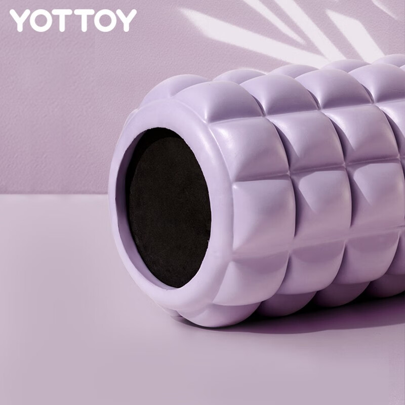 Yottoy英国泡沫轴肌肉放松专业滚轴狼牙轴实心滚腿按摩棒初学者瑜伽轴