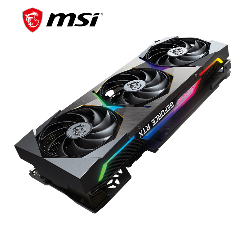 微星（MSI）超龍X GeForce RTX 3070 Ti SUPRIM X 8G  超旗艦 超頻版 電競游戲設(shè)計智能學(xué)習(xí)電腦獨立顯卡