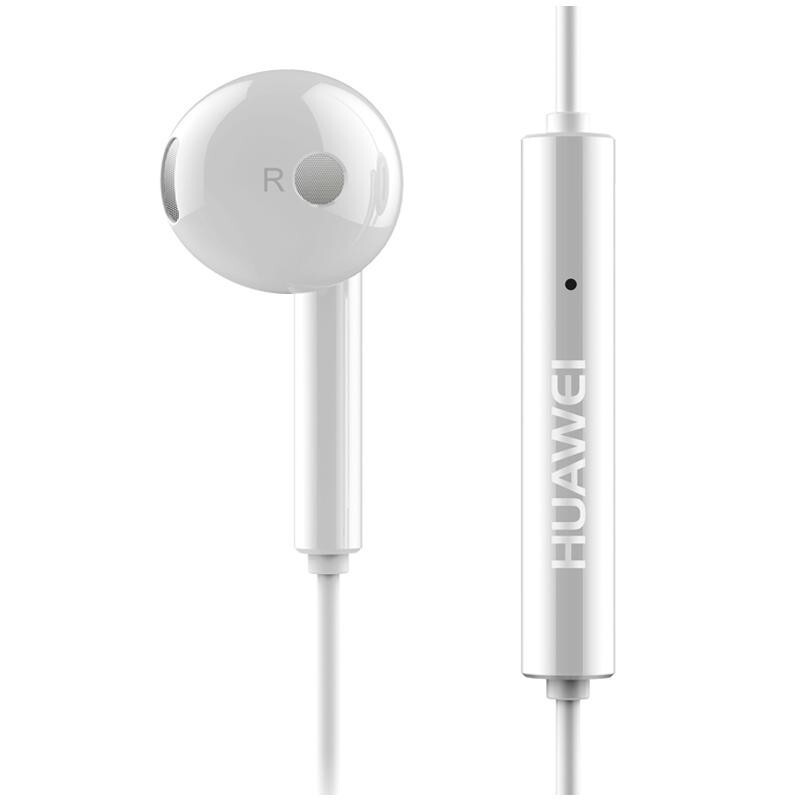 华为（HUAWEI）原装耳机/半入耳式耳机/三键线控/带麦克风/原装手机耳机 白色 标准版 AM115