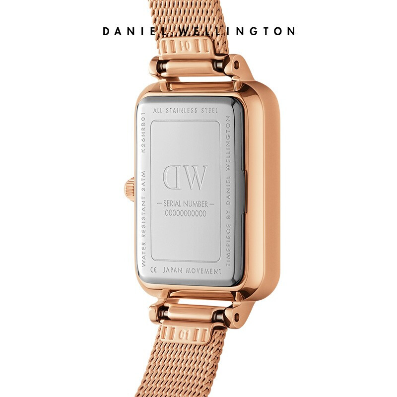 丹尼尔惠灵顿（DanielWellington）DW小方表手表女士小绿表钢带全新祖母绿正品DW00100445