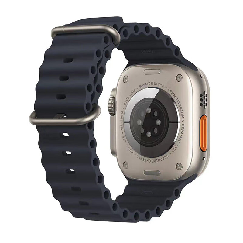 苹果（Apple） Watch Ultra 苹果手表iWatch Ultra智能运动手表男女通用款 午夜色 海洋表带 钛金属表壳 49毫米