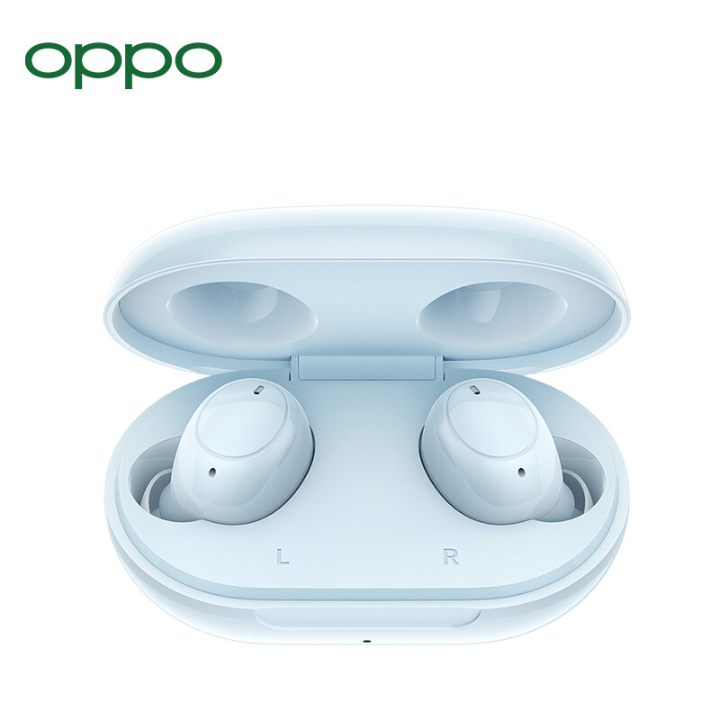 OPPO Enco Air 真无线蓝牙耳机 灵动版 AI通话降噪耳机 蓝牙低延时双传 通用小米苹果华为手机 淡蓝