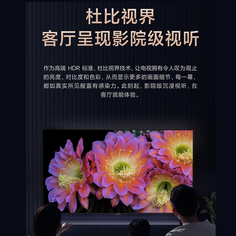 小米电视 ES55 2022款 4K超高清 MEMC运动补偿2+32GB 远场语音 金属全面屏智能平板电视机L55M7-ES