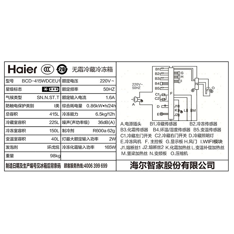 交流选择海尔冰箱425与426都有些什么区别？哪个好些呀？网友的真实点评