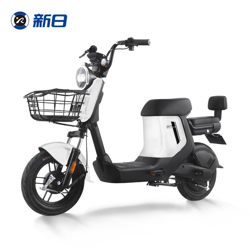 新日（Sunra）电动车XC1-2021新款新国标电动自行车电瓶车两轮代步锂电池电动车成人代步踏板车 流云白【20AH锂电保五年】