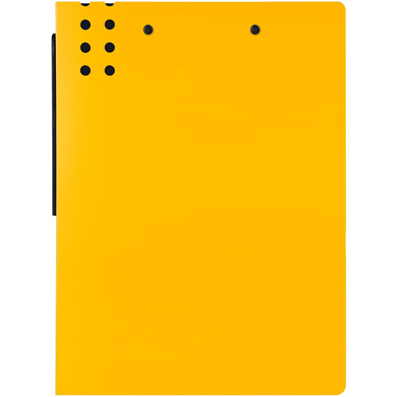 飞兹(fizz)A4双强力文件夹板/立体背条档案夹/彩色资料夹/学生试卷收纳夹 橙色FZ101022