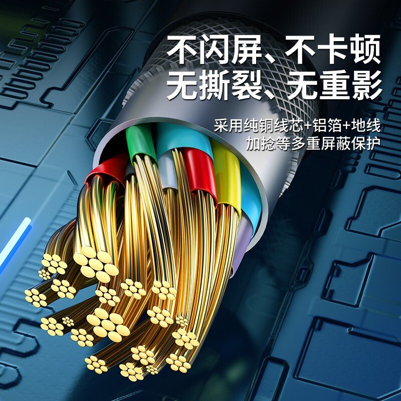 绿巨能 Type-C转HDMI转接头线USB-C转4K投屏雷电3转换器线扩展坞通用iPadPro苹果MacBook电脑华为手机