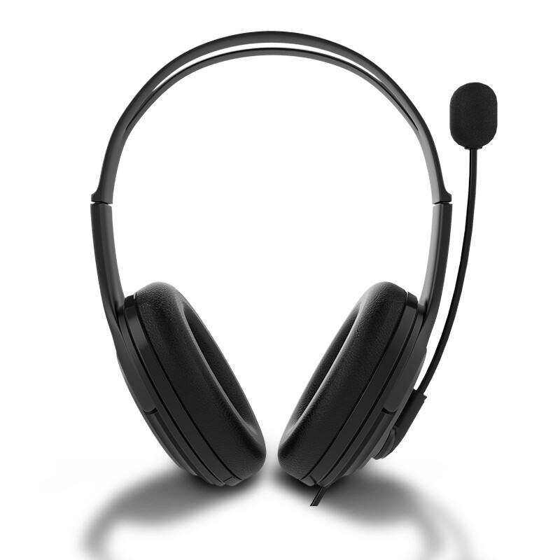 惠普（HP）PC100 Plus 头戴式耳机 电话客服呼叫中心专用耳机 游戏耳机 带麦克风话筒 网课培训会议耳机
