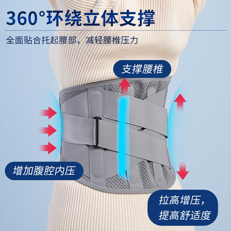 振德 ZHENDE 腰部固定器 支撑护腰（塑板）STW-0094 L码