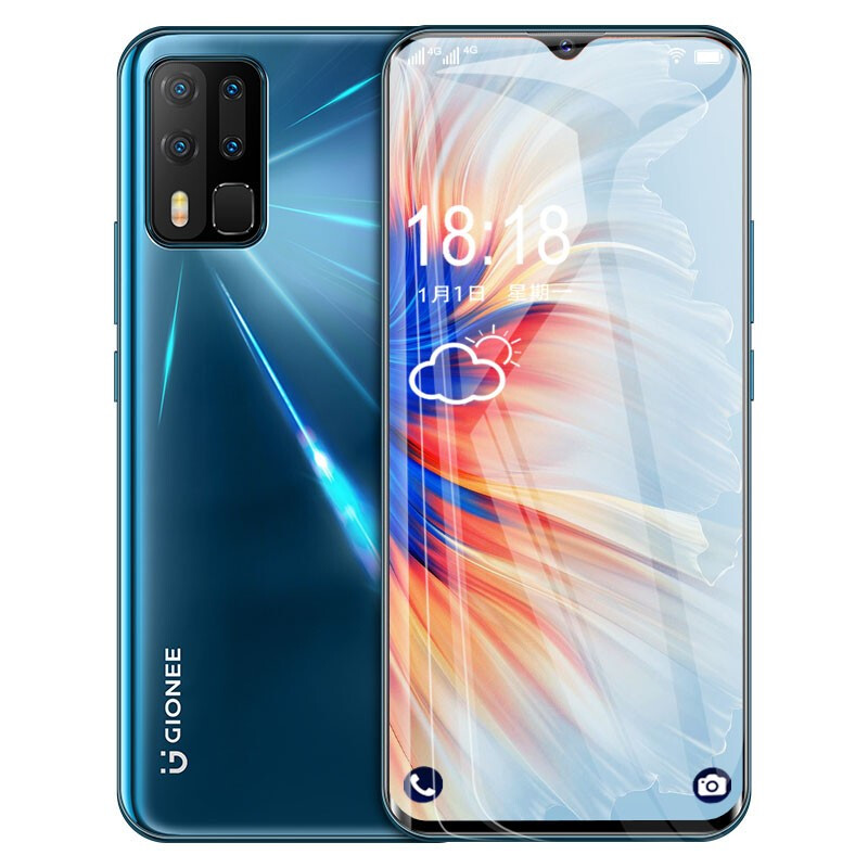 金立（Gionee）K13Pro 八核智能手机128G弧度玻璃后盖6.5英寸水滴屏4000毫安全网通4G学生老人华为HMS 深海蓝