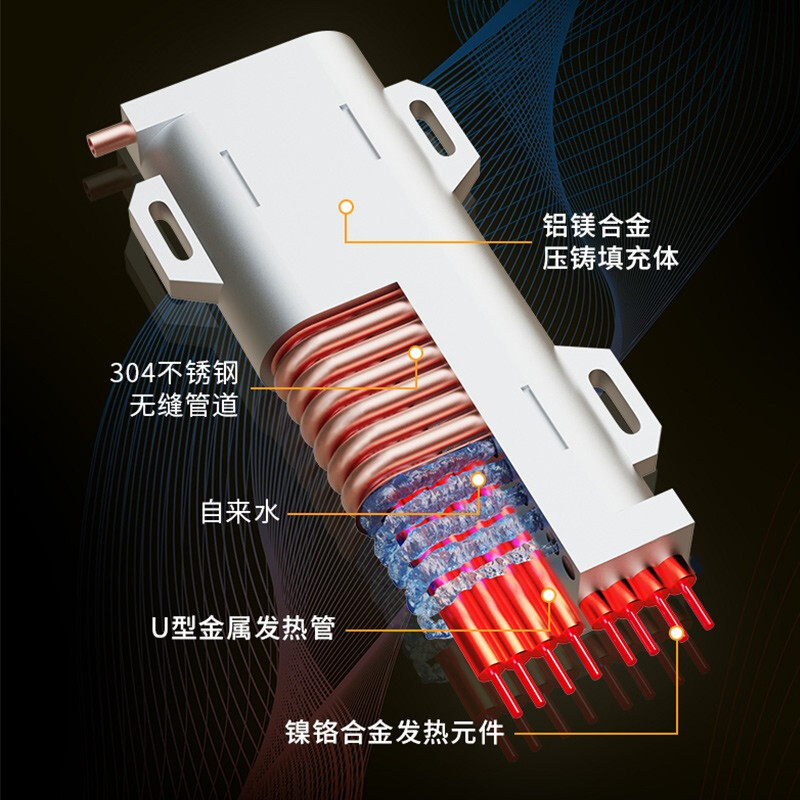 四季沐歌（MICOE）MK85-HC01 即熱式電熱水器智能變頻恒溫速熱家用免儲水水電分離一鍵升溫*