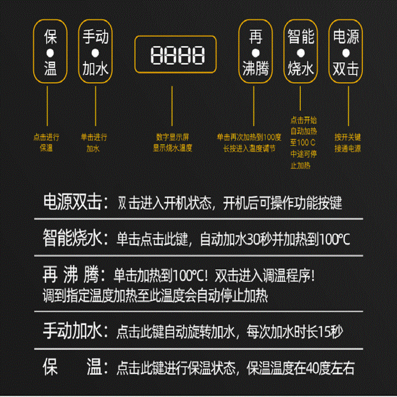 容聲燒水壺全自動(dòng)上水電熱水壺電熱燒水器功夫茶具套裝電水壺電茶壺保溫壺泡茶壺電茶爐燒水煮茶器煮茶壺 包膠防燙保溫款【無(wú)水位感應(yīng)】