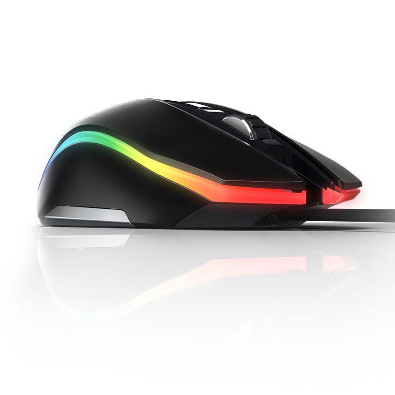 达尔优(dareu)牧马人尊享版 EM925pro 鼠标 游戏鼠标 鼠标有线 RGB炫光鼠标 电竞鼠标 10800DPI 黑色